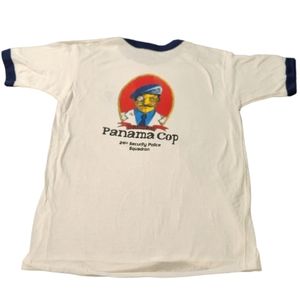 Vintage Panama Cop Ringer tshirt single stitch